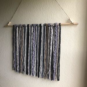 Bohemian yarn wall hanging tapestry